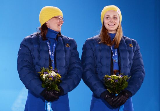 2014 Winter Olympics. Medal ceremony. Day Thirteen