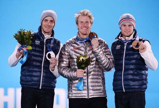 2014 Winter Olympics. Medal ceremony. Day Thirteen