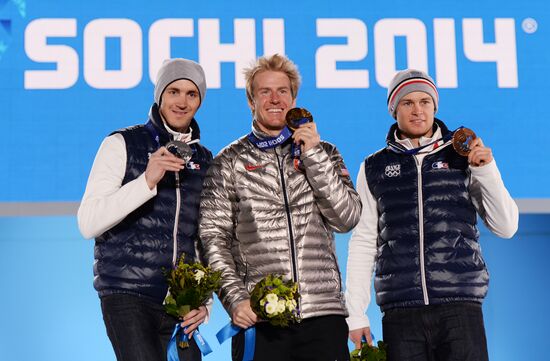 2014 Winter Olympics. Medal ceremony. Day Thirteen