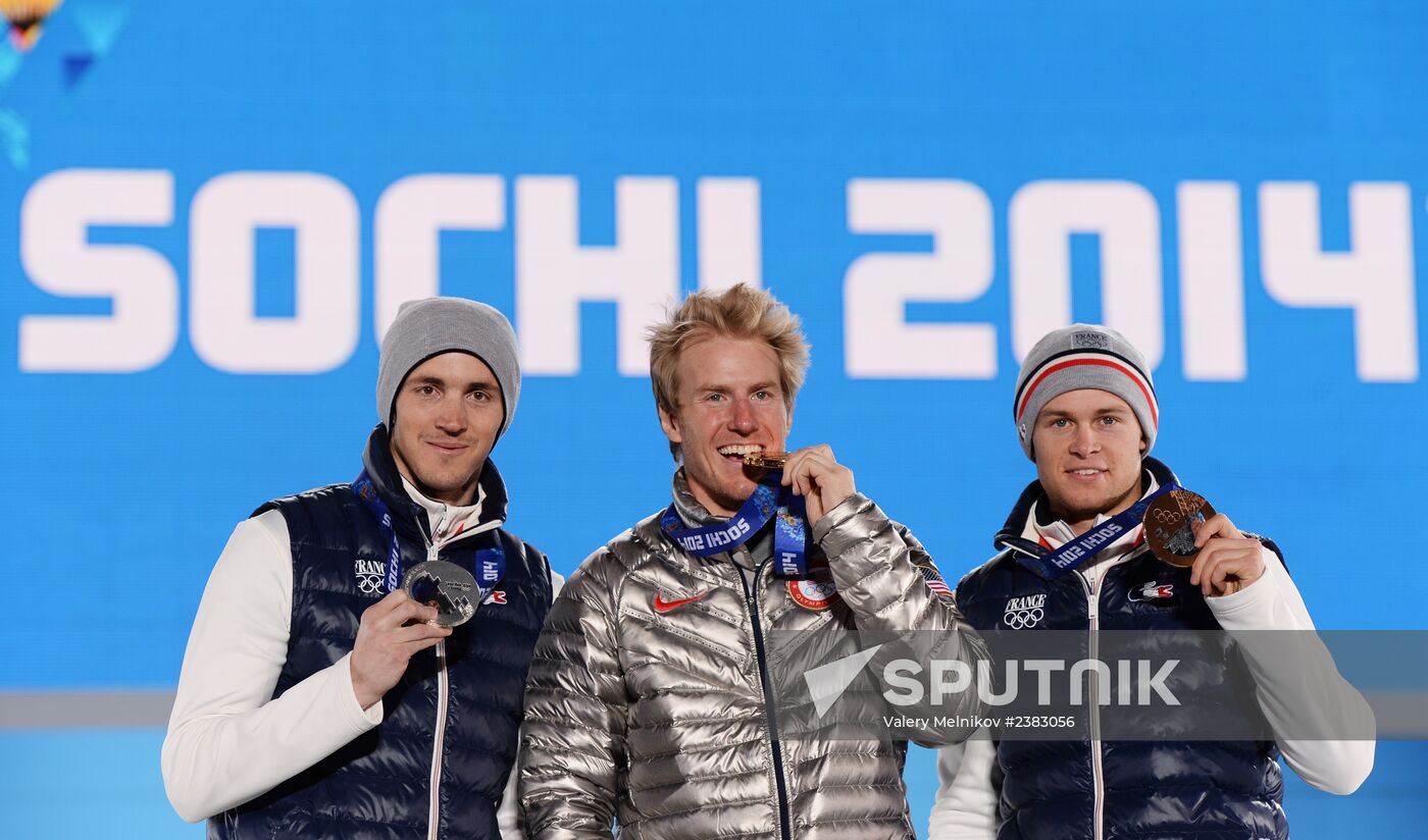 2014 Winter Olympics. Medal ceremony. Day Thirteen