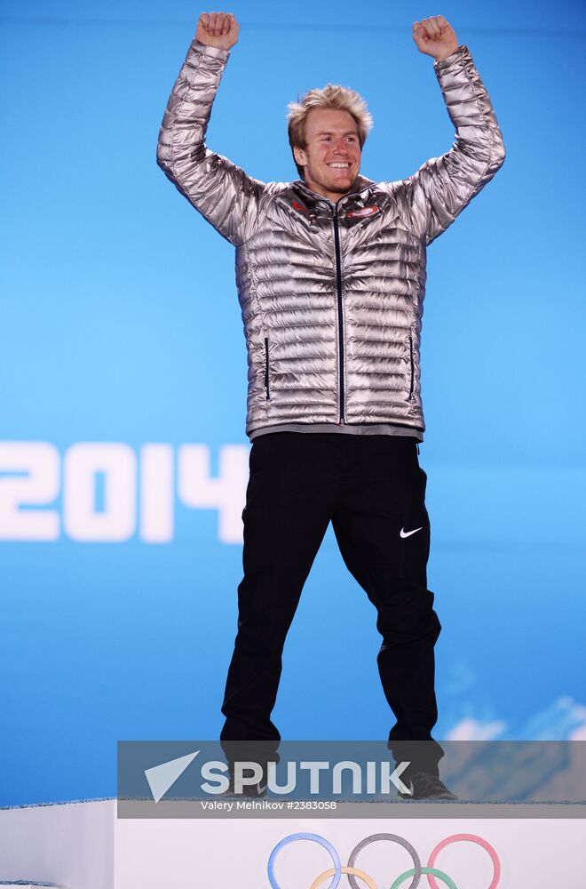 2014 Winter Olympics. Medal ceremony. Day Thirteen