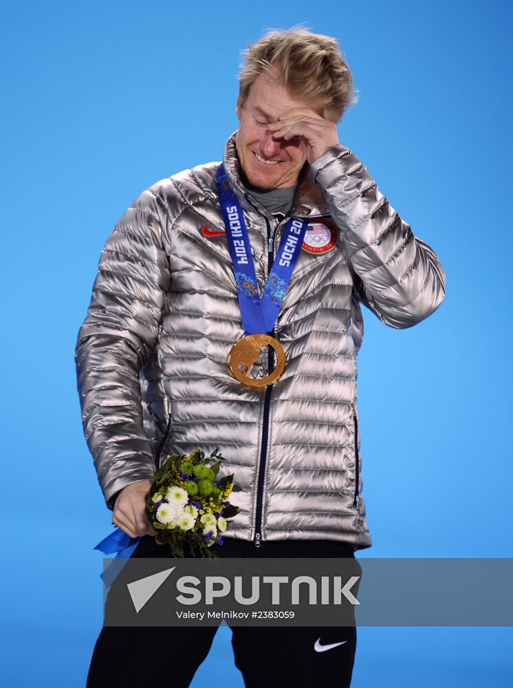 2014 Winter Olympics. Medal ceremony. Day Thirteen