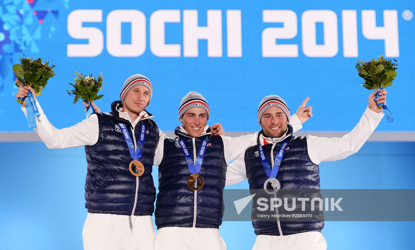 2014 Winter Olympics. Medal ceremony. Day Thirteen