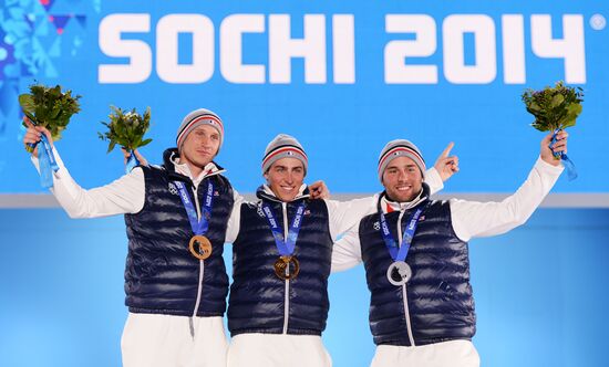 2014 Winter Olympics. Medal ceremony. Day Thirteen