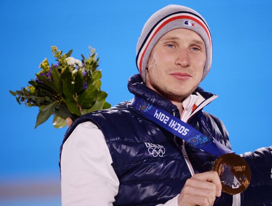 2014 Winter Olympics. Medal ceremony. Day Thirteen