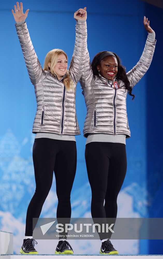 2014 Winter Olympics. Medal ceremony. Day Thirteen