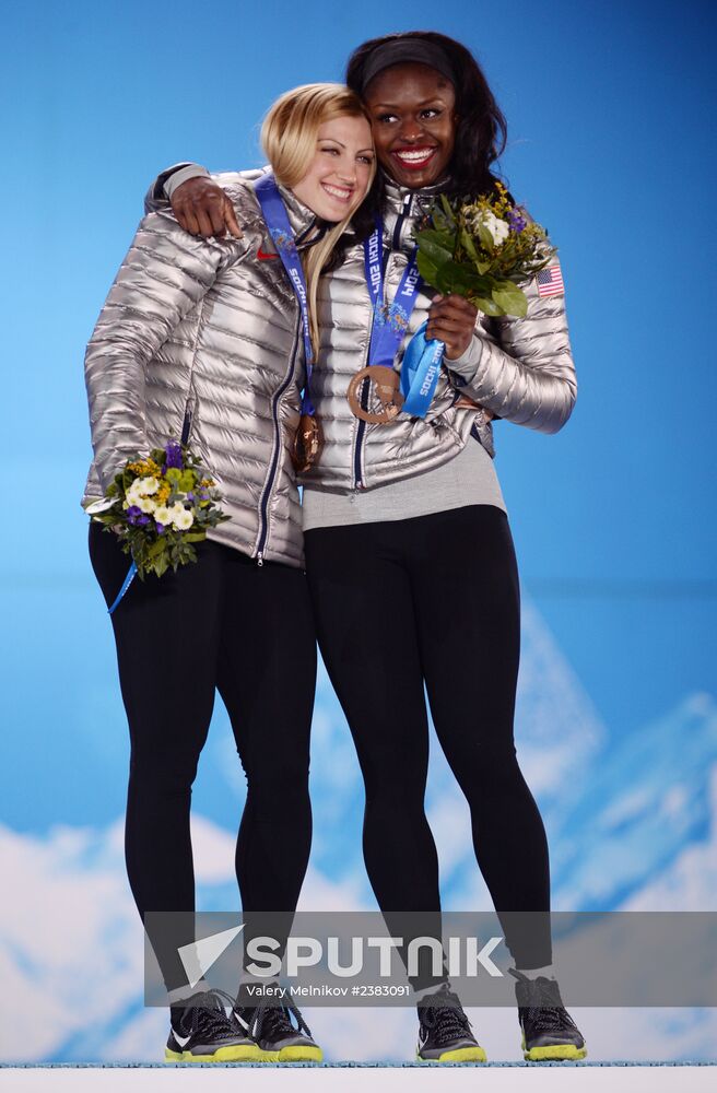 2014 Winter Olympics. Medal ceremony. Day Thirteen