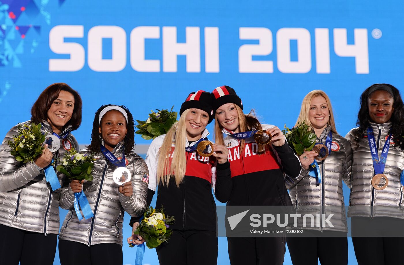 2014 Winter Olympics. Medal ceremony. Day Thirteen