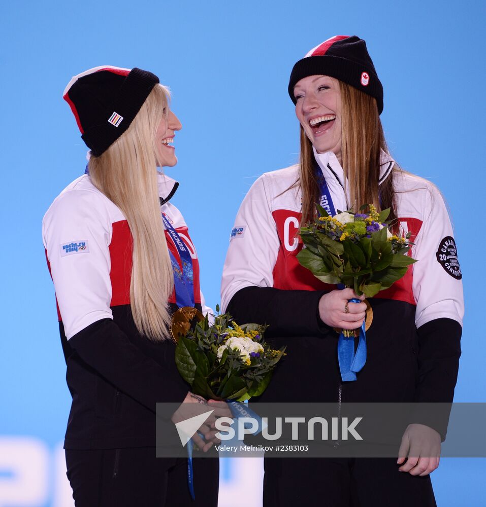 2014 Winter Olympics. Medal ceremony. Day Thirteen