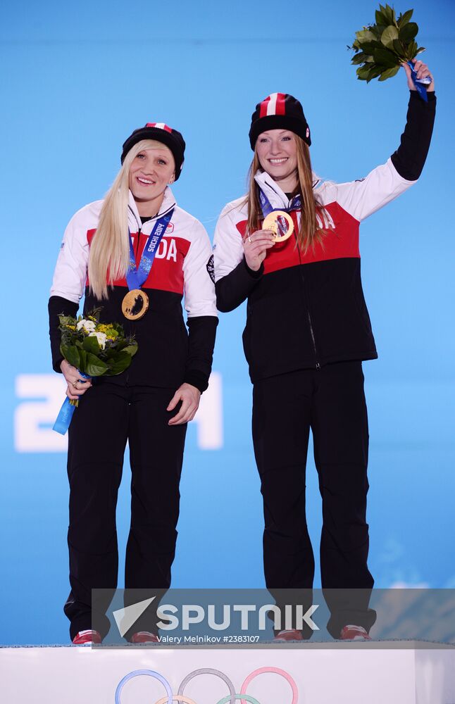 2014 Winter Olympics. Medal ceremony. Day Thirteen