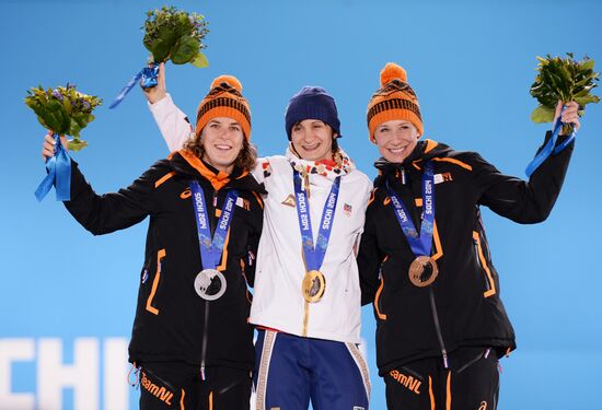 2014 Winter Olympics. Medal ceremony. Day Thirteen