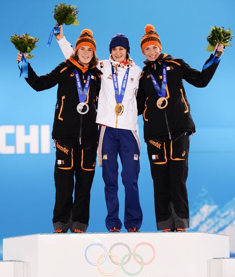 2014 Winter Olympics. Medal ceremony. Day Thirteen