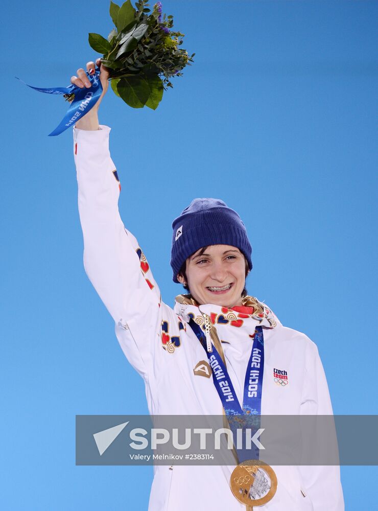 2014 Winter Olympics. Medal ceremony. Day Thirteen