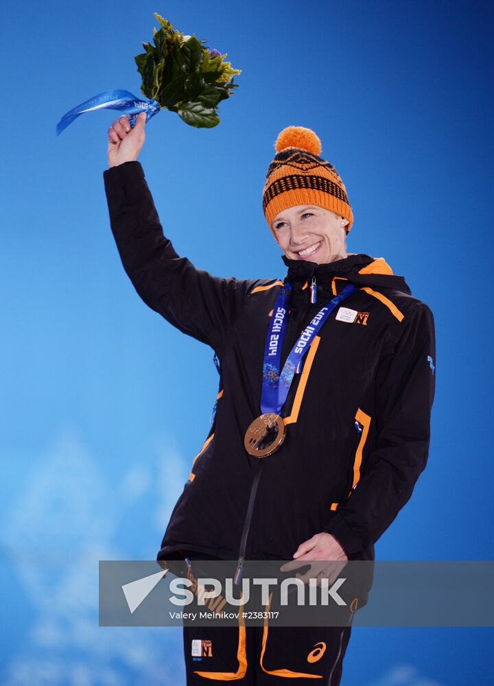 2014 Winter Olympics. Medal ceremony. Day Thirteen