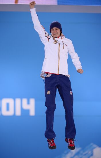 2014 Winter Olympics. Medal ceremony. Day Thirteen