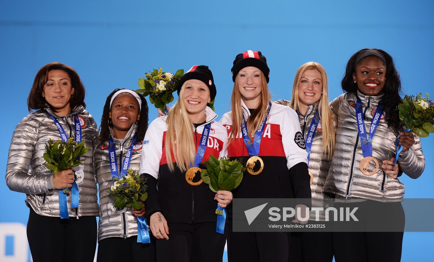 2014 Winter Olympics. Medal ceremony. Day Thirteen