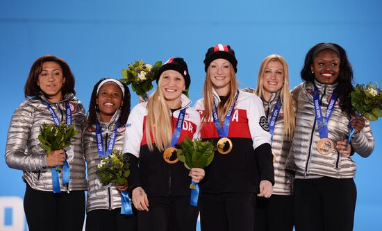 2014 Winter Olympics. Medal ceremony. Day Thirteen