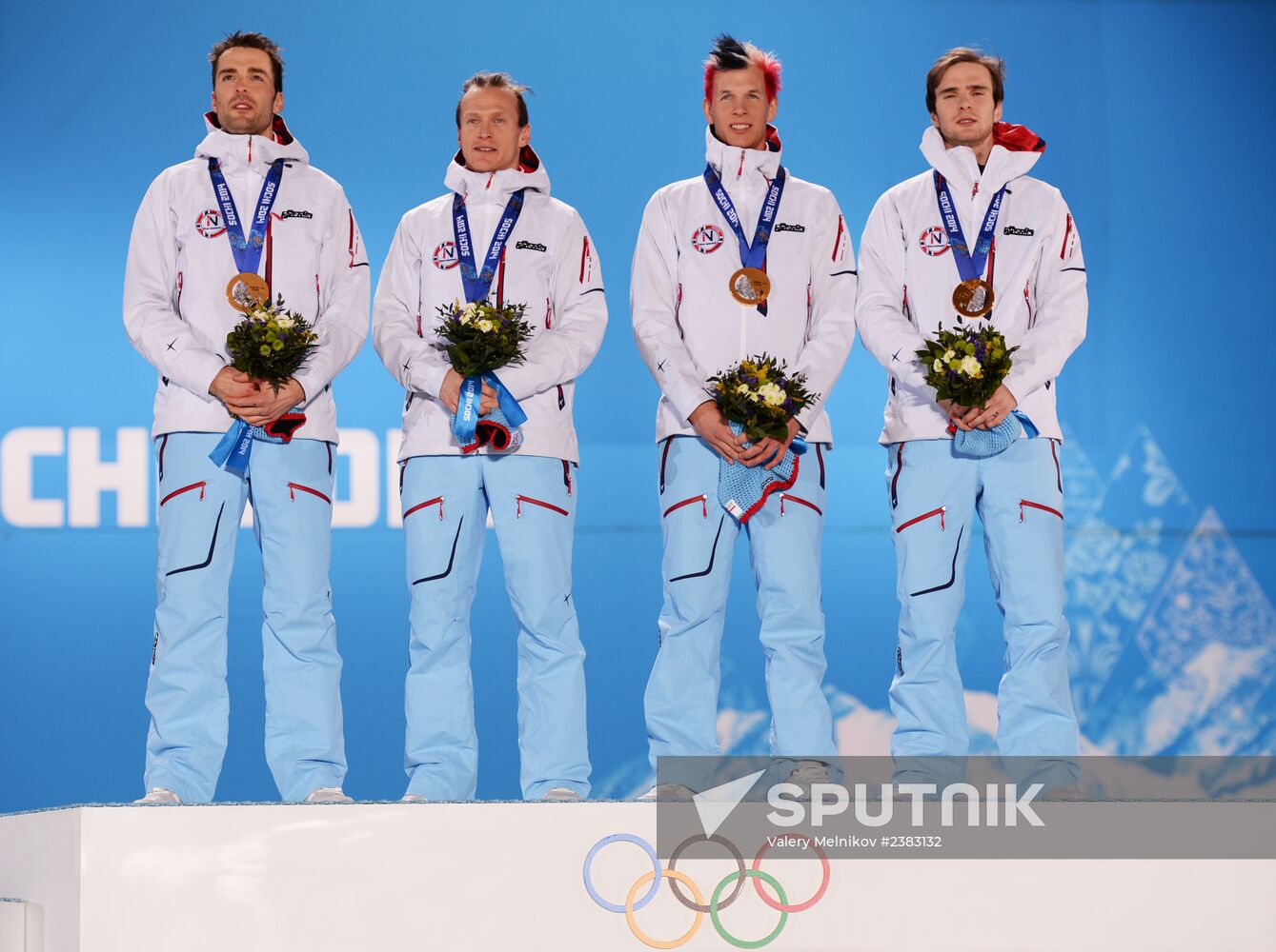 2014 Winter Olympics. Medal ceremony. Day Thirteen