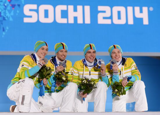 2014 Winter Olympics. Medal ceremony. Day Thirteen