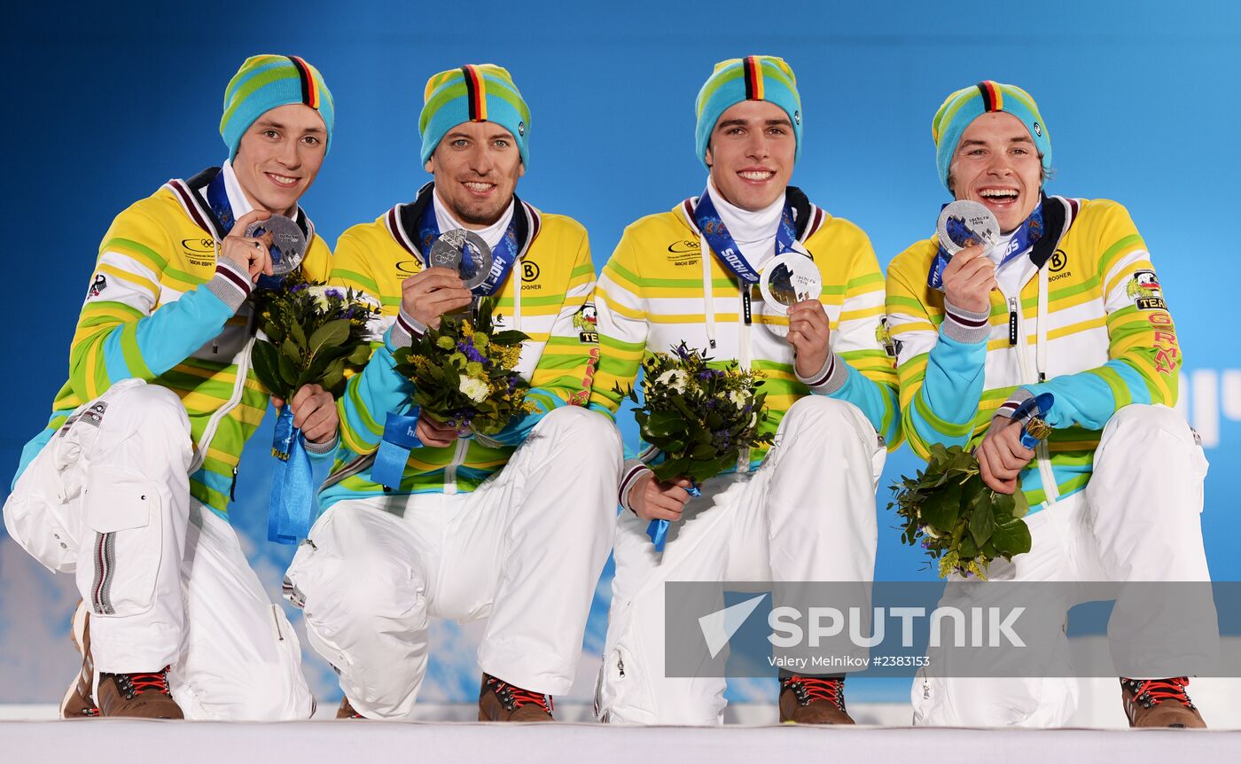 2014 Winter Olympics. Medal ceremony. Day Thirteen