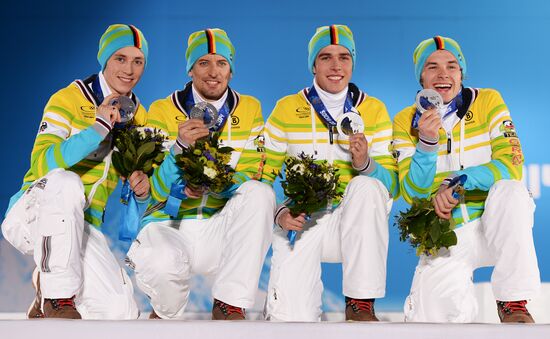 2014 Winter Olympics. Medal ceremony. Day Thirteen