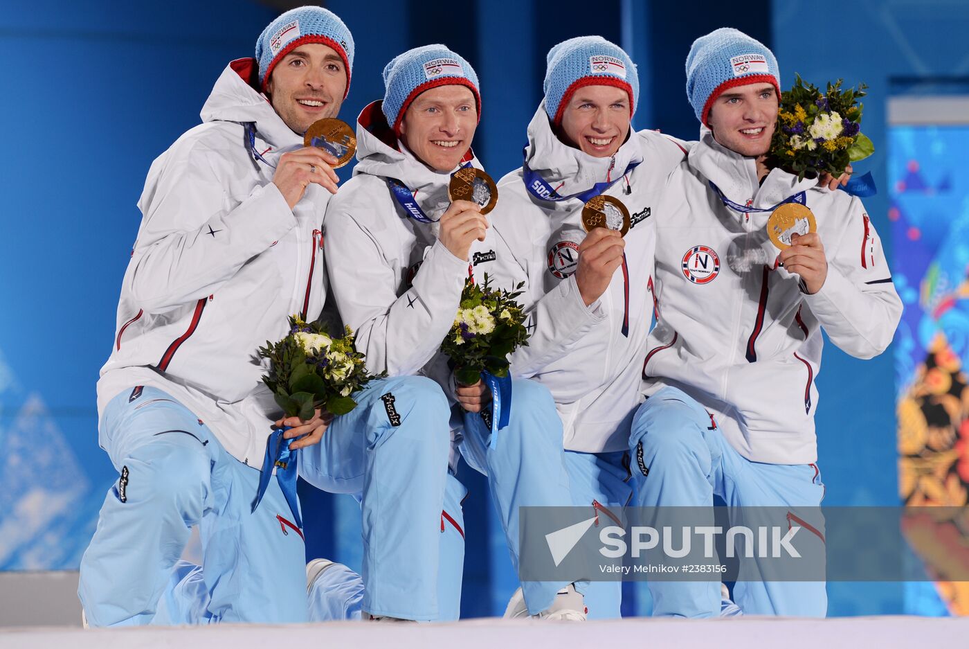 2014 Winter Olympics. Medal ceremony. Day Thirteen