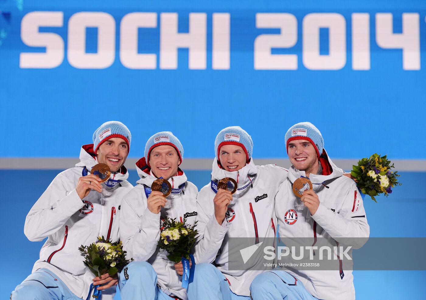 2014 Winter Olympics. Medal ceremony. Day Thirteen