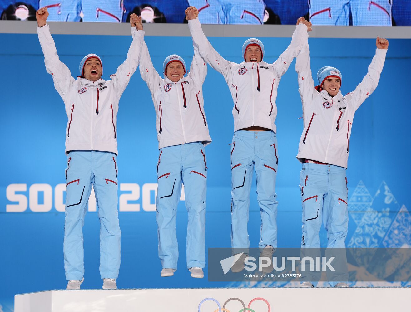 2014 Winter Olympics. Medal ceremony. Day Thirteen