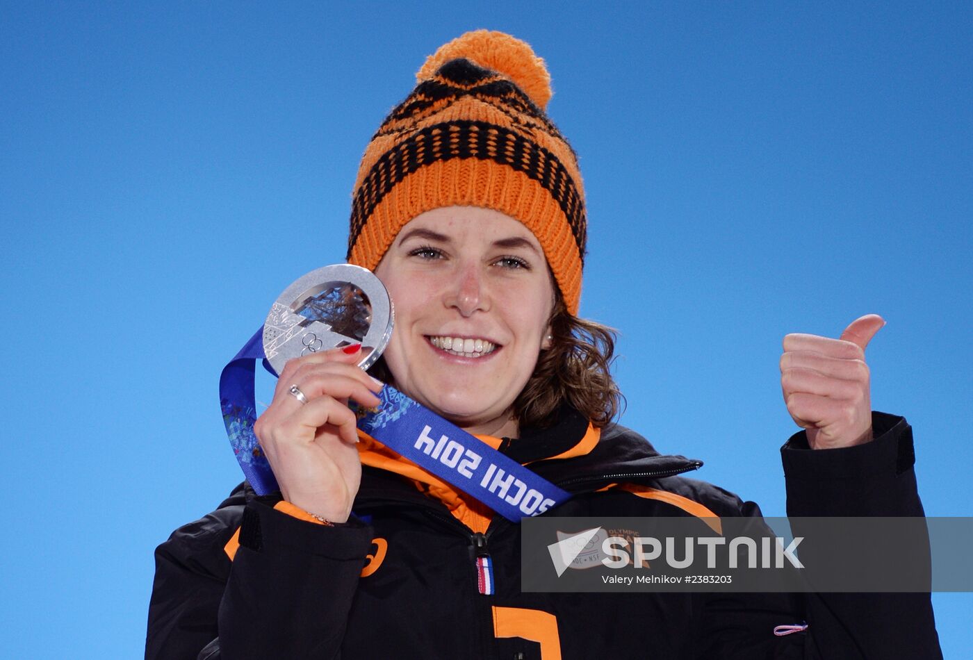 2014 Winter Olympics. Medal ceremony. Day Thirteen