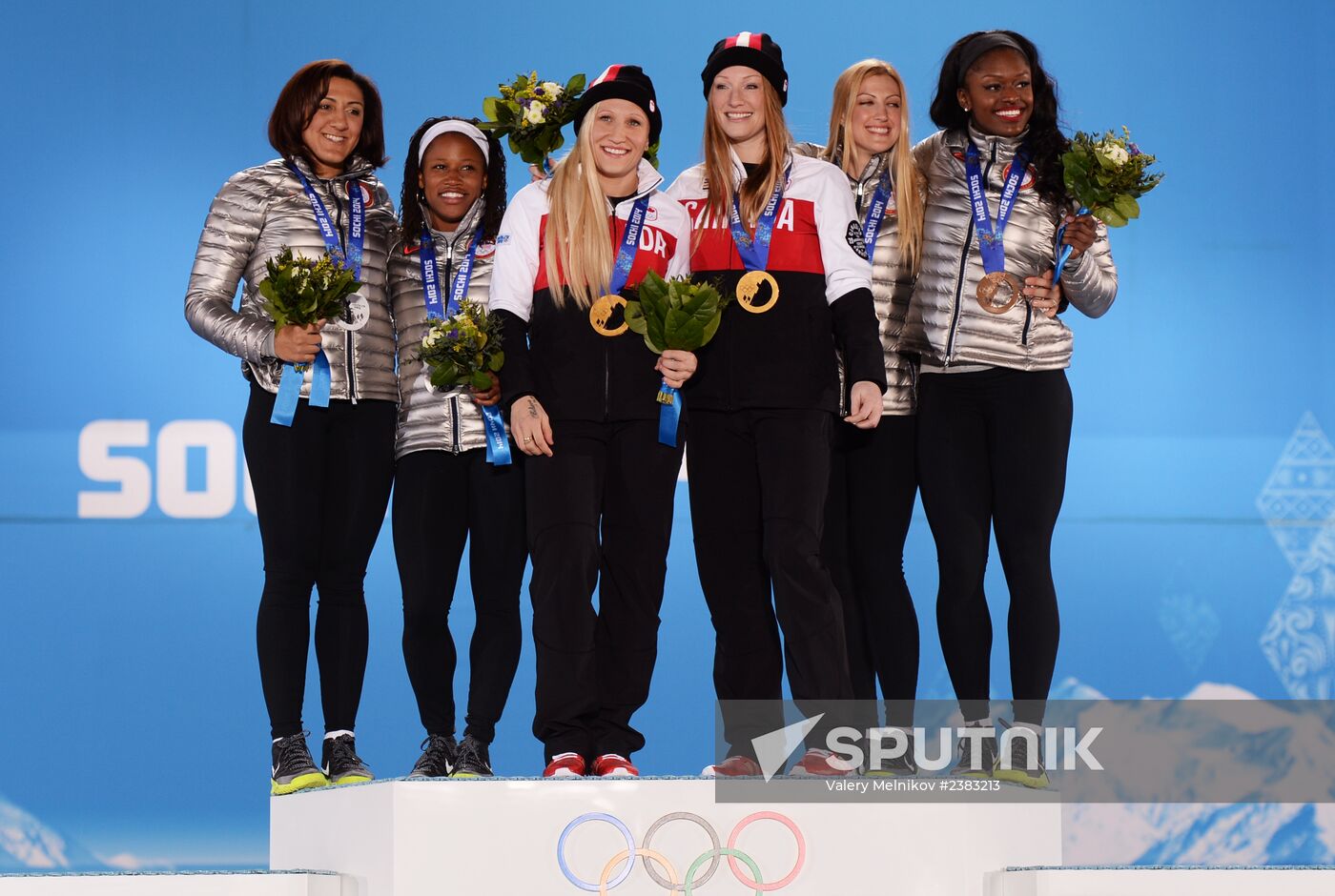 2014 Winter Olympics. Medal ceremony. Day Thirteen