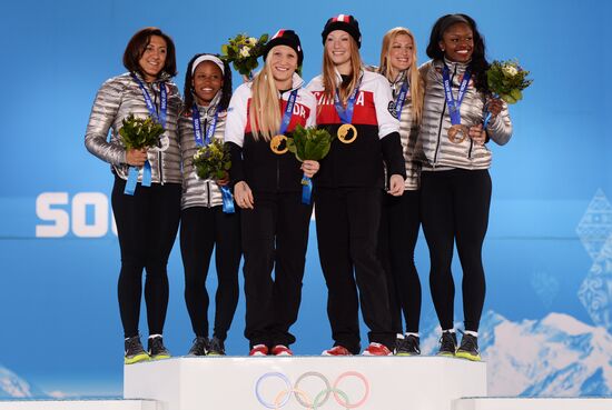 2014 Winter Olympics. Medal ceremony. Day Thirteen