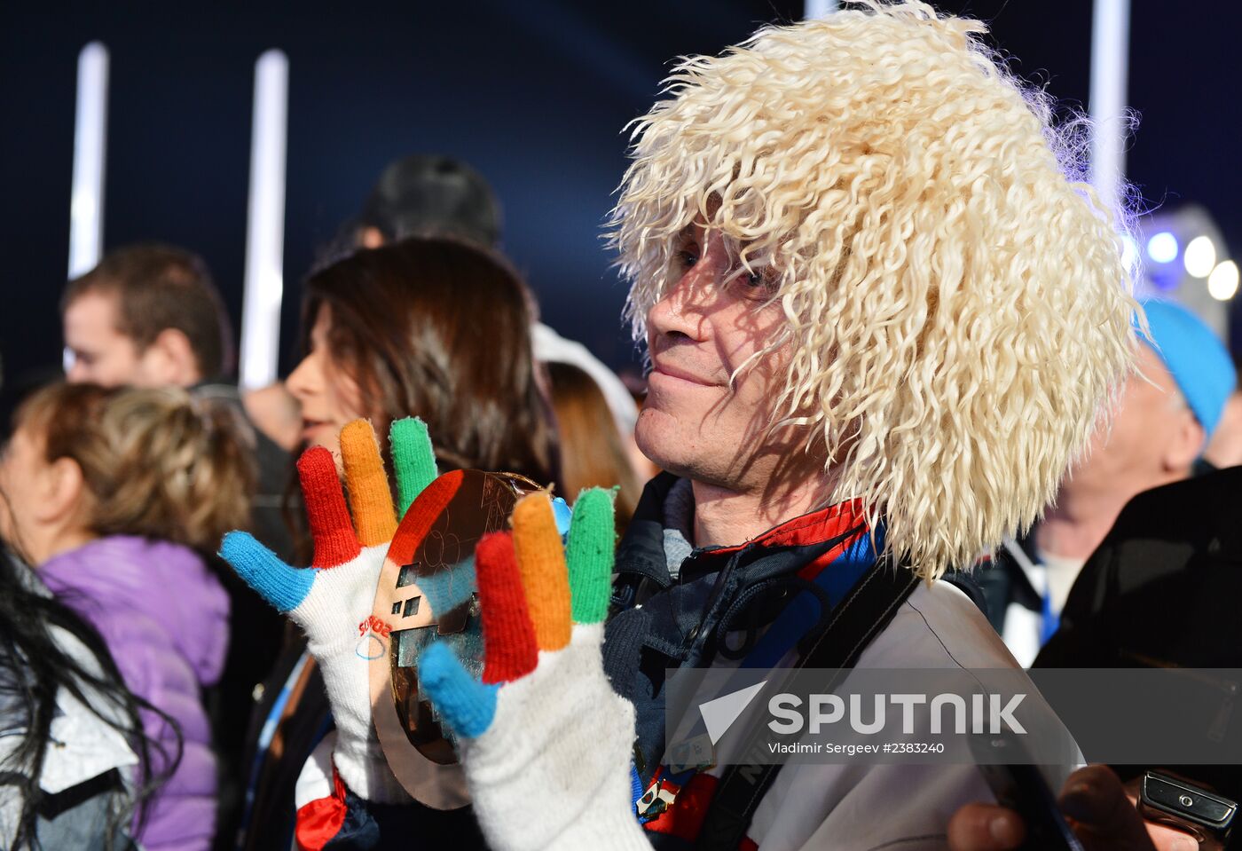 2014 Winter Olympics. Medal ceremony. Day Thirteen