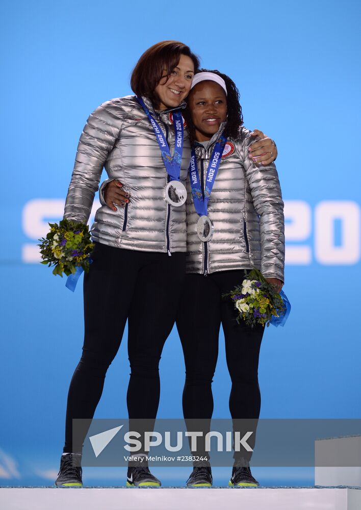 2014 Winter Olympics. Medal ceremony. Day Thirteen