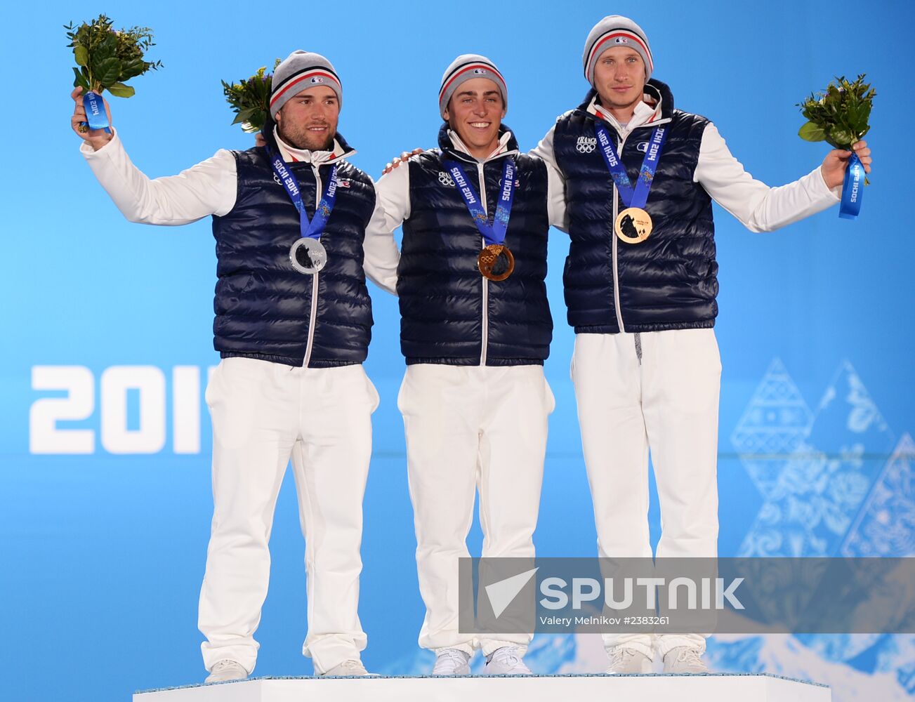 2014 Winter Olympics. Medal ceremony. Day Thirteen