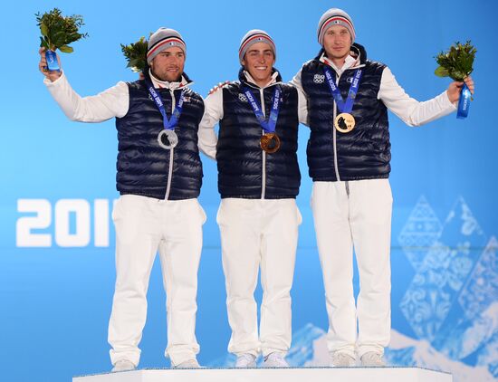 2014 Winter Olympics. Medal ceremony. Day Thirteen