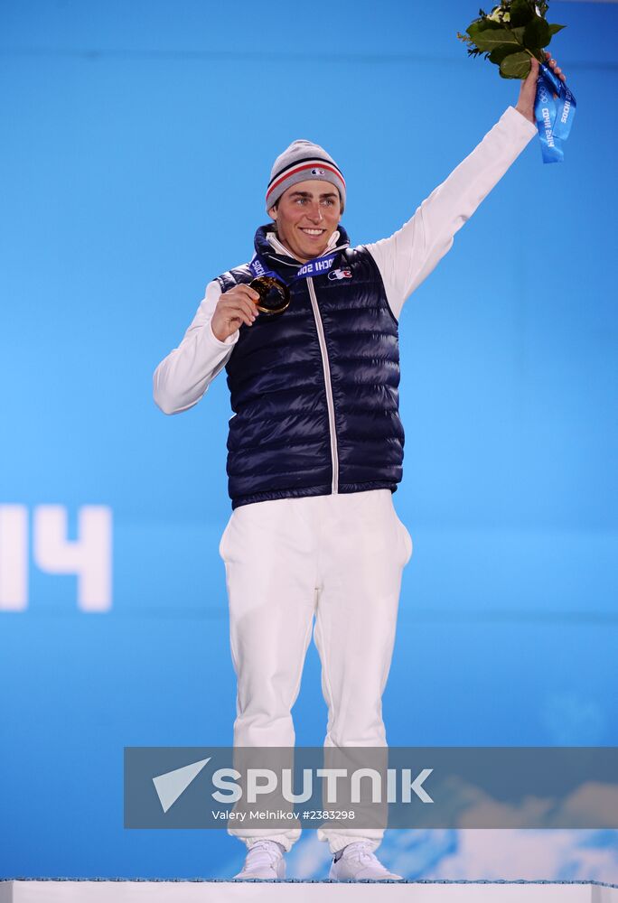 2014 Winter Olympics. Medal ceremony. Day Thirteen