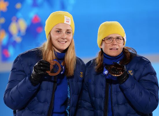 2014 Winter Olympics. Medal ceremony. Day Thirteen