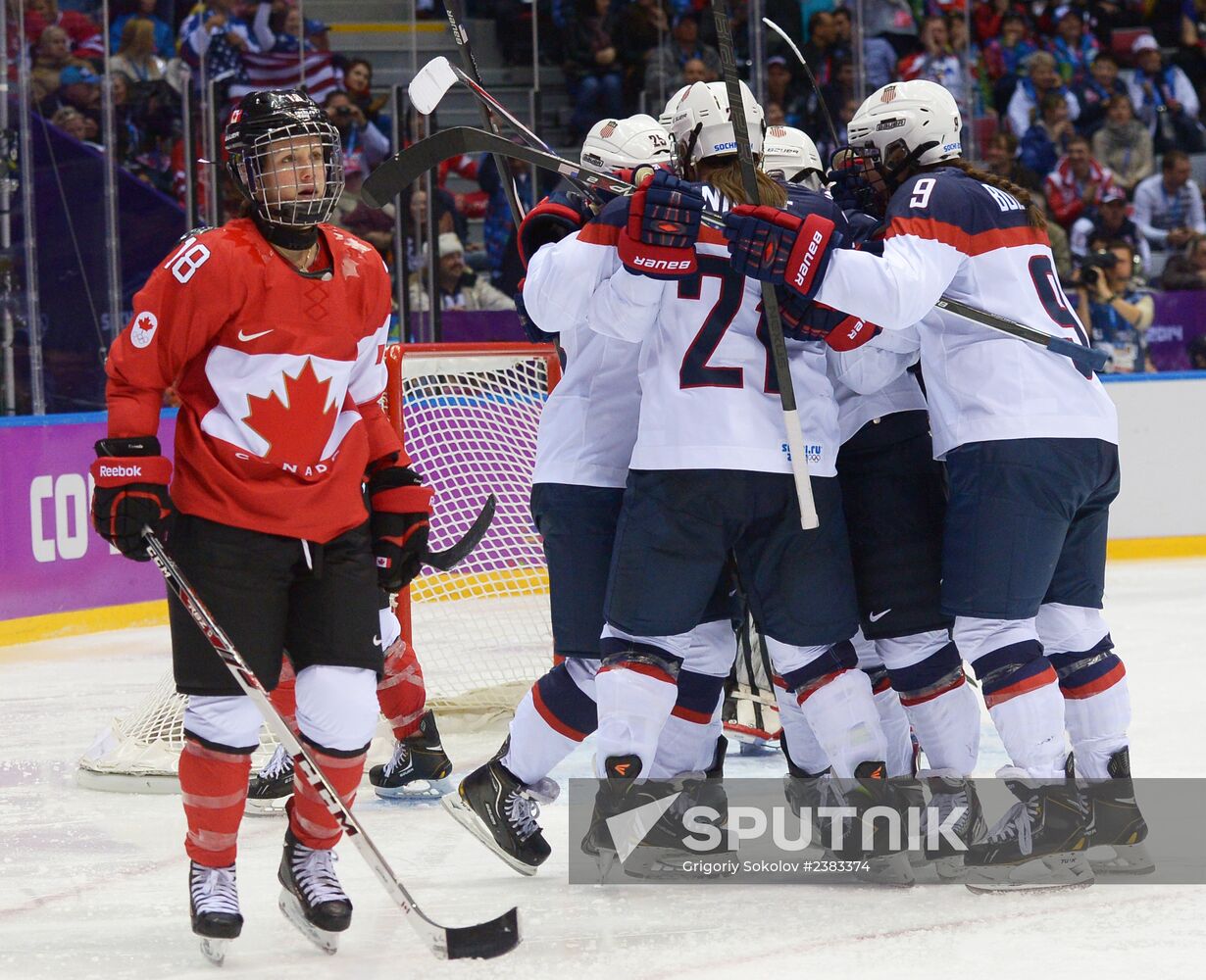 2014 Winter Olympics. Ice hockey. Women. Finals