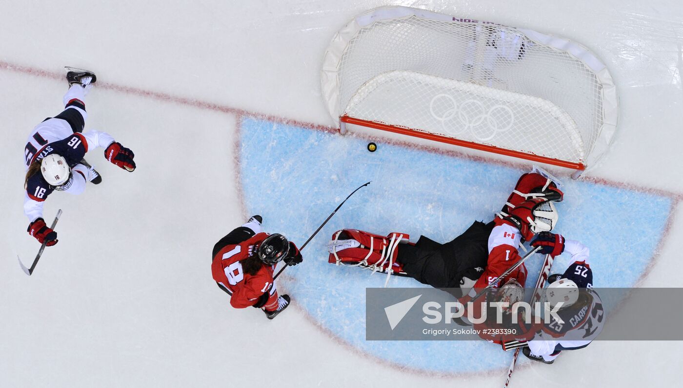 2014 Winter Olympics. Ice hockey. Women. Finals