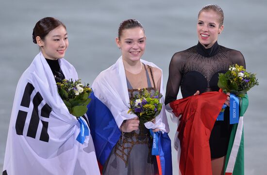 2014 Winter Olympics. Figure skating. Women. Free skating