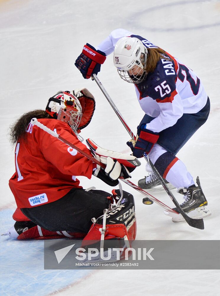2014 Winter Olympics. Ice hockey. Women. Finals