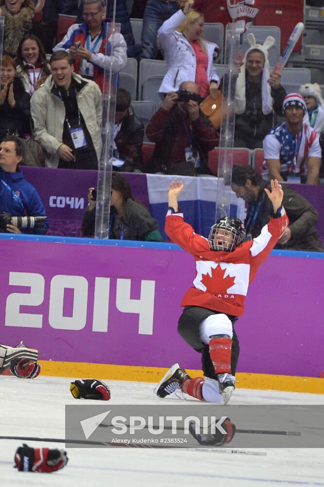 2014 Winter Olympics. Ice hockey. Women. Finals