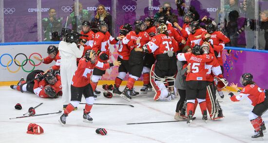2014 Winter Olympics. Ice hockey. Women. Finals