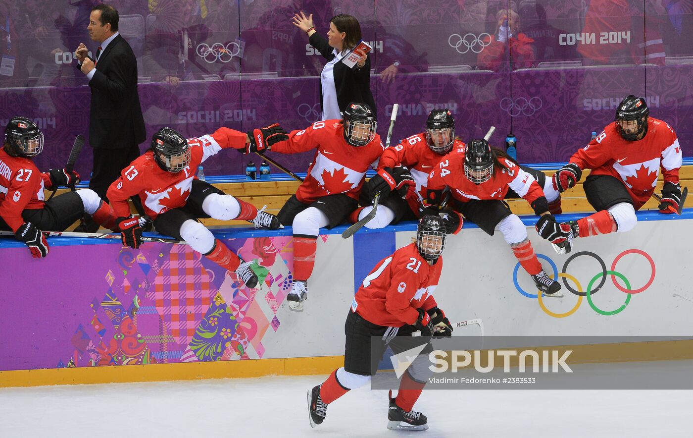 2014 Winter Olympics. Ice hockey. Women. Finals