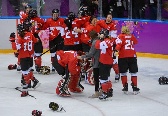 2014 Winter Olympics. Ice hockey. Women. Finals