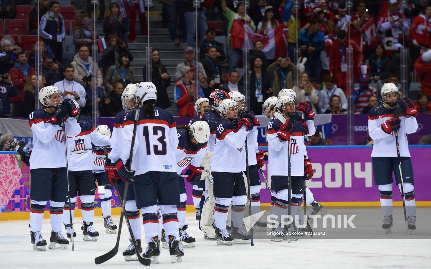 2014 Winter Olympics. Ice hockey. Women. Finals