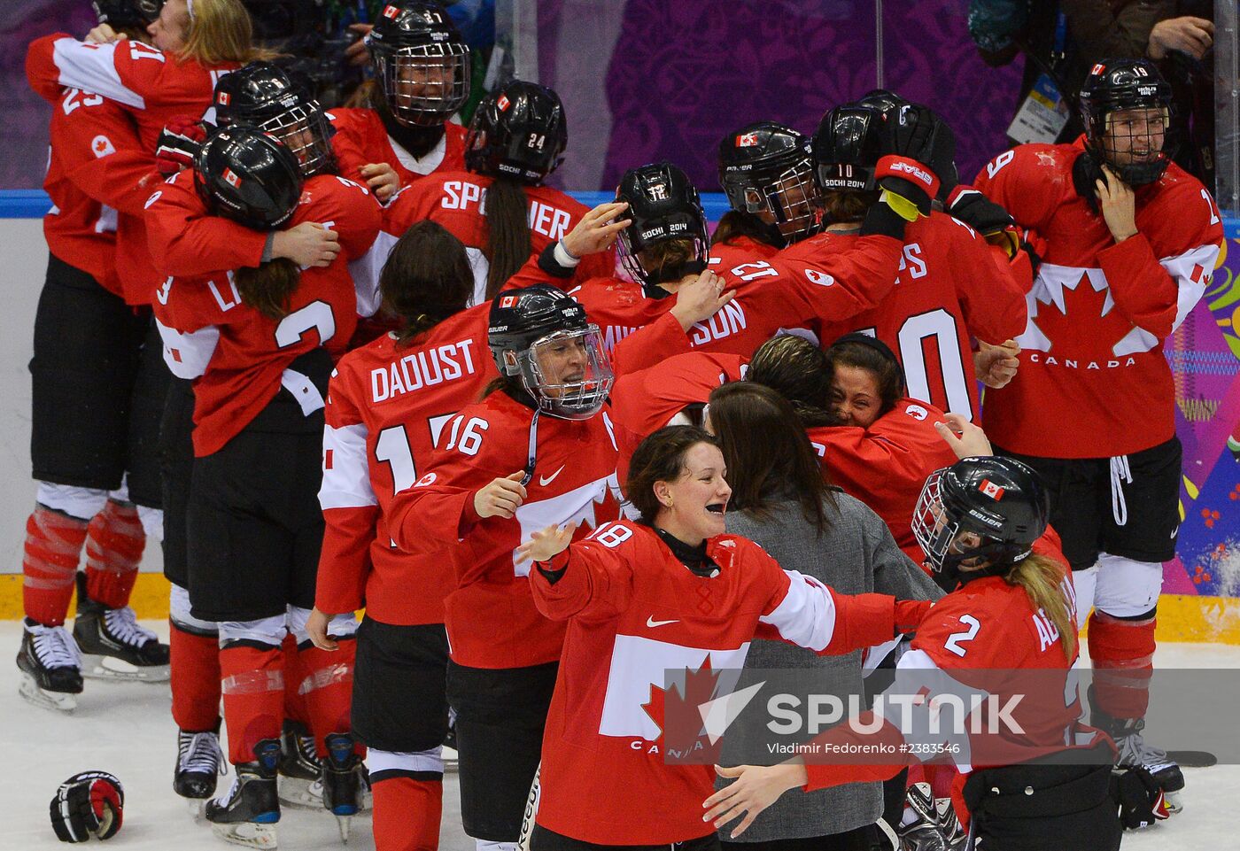 2014 Winter Olympics. Ice hockey. Women. Finals