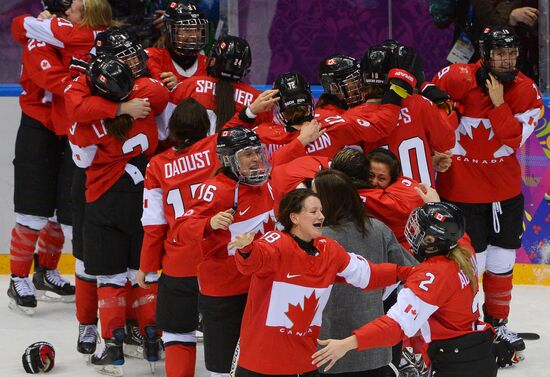 2014 Winter Olympics. Ice hockey. Women. Finals