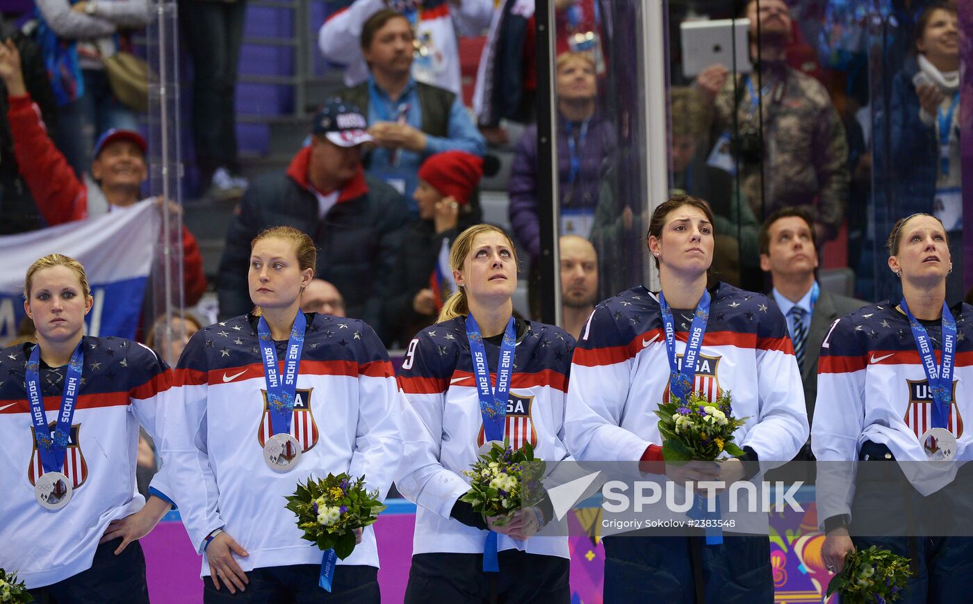 2014 Winter Olympics. Ice hockey. Women. Finals