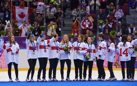 2014 Winter Olympics. Ice hockey. Women. Finals